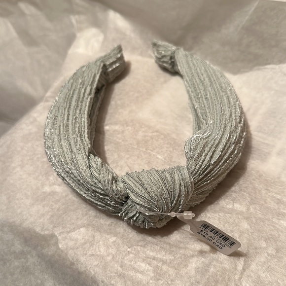 NWT! Anthropologie SUSIE KNOTTED HEADBAND Mint Light Pastel Green - Picture 5 of 5